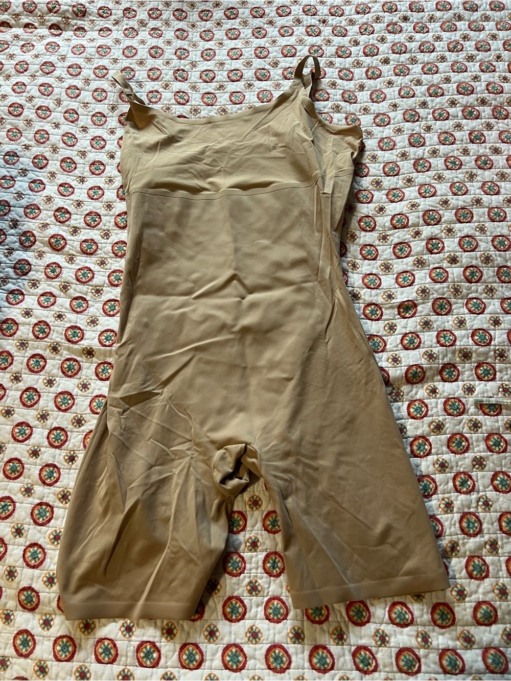 EUC Spanx Assets Red Hot Label Beige Shorts Shapewear Bodysuit size 1X